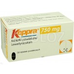 Кеппра 750 мг, 50 таблеток